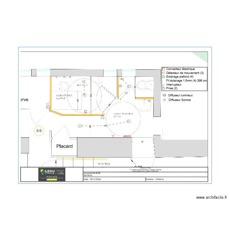 Plan Sanitaire-Salle du Preau-EXE. Plan de 0 pièce et 0 m2