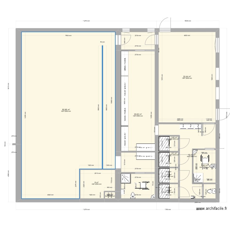 ATELIER NORME INRS JUILLET 2024 version 1. Plan de 11 pièces et 194 m2