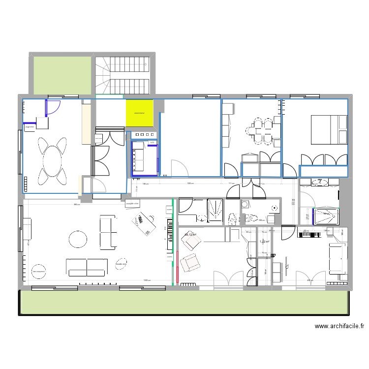 Appartement Enghien Mora variante 27 11. Plan de 5 pièces et 179 m2