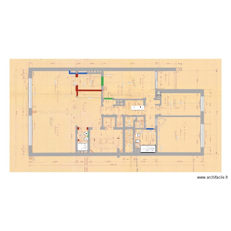 misure bagno corrette_finale. Plan de 2 pièces et 0 m2