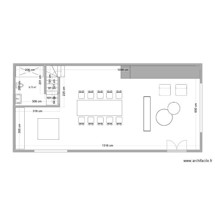 Grange Suzay 2. Plan de 2 pièces et 78 m2