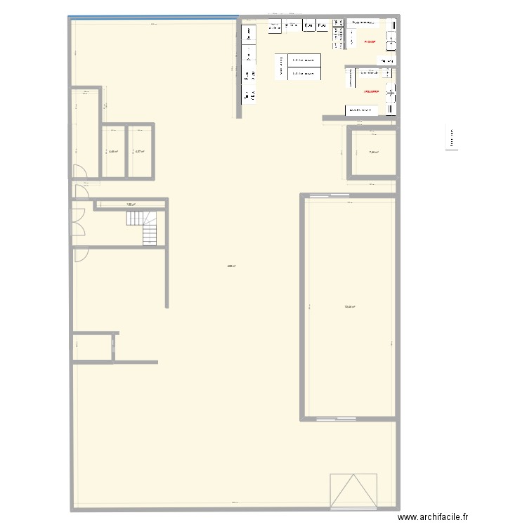 AMZALLAG. Plan de 6 pièces et 650 m2