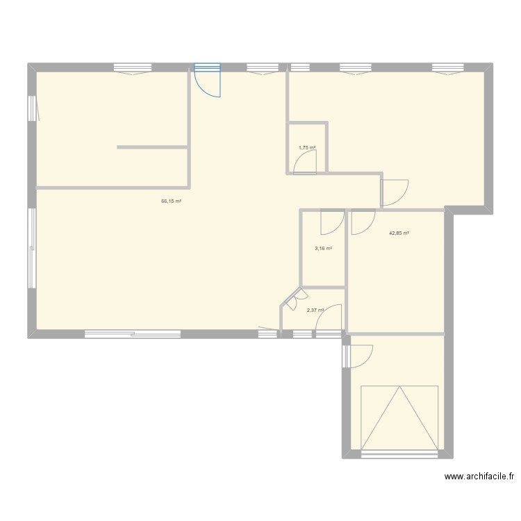 sandrine. Plan de 5 pièces et 116 m2