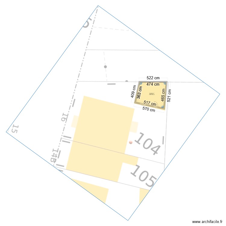 StudioFAb . Plan de 1 pièce et 20 m2