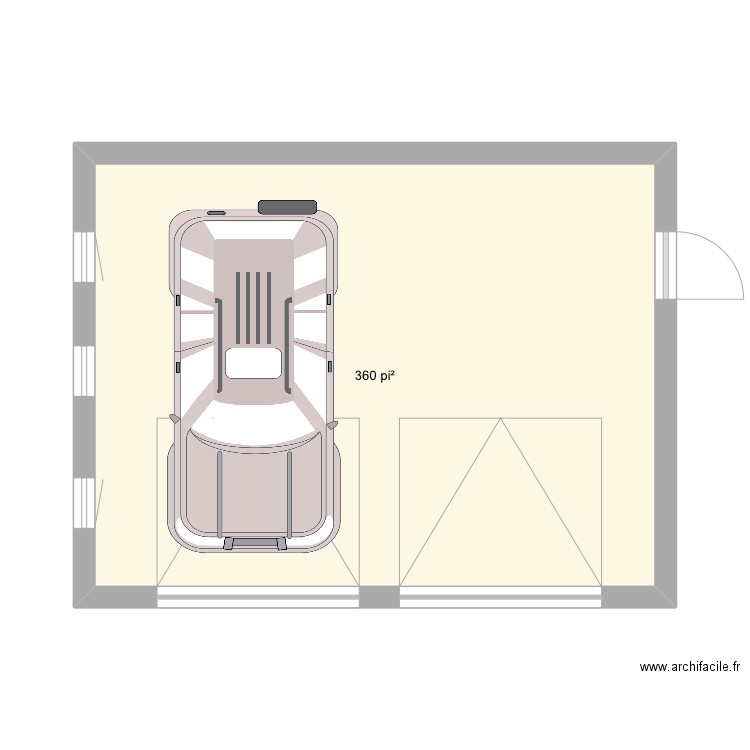 Classe de numeratie. Plan de 1 pièce et 94 m2