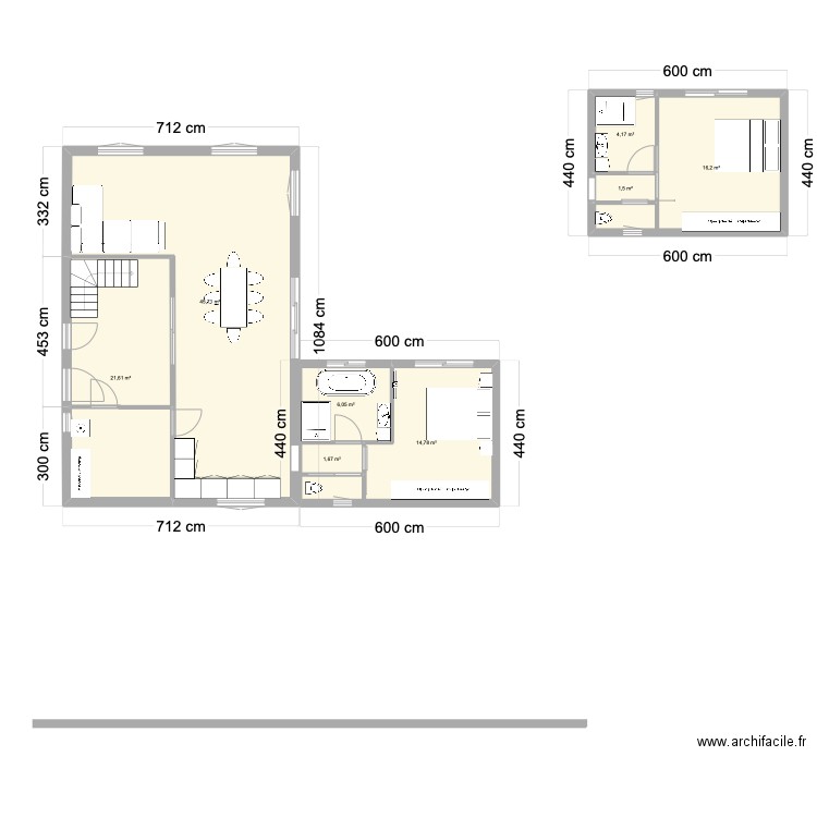 bourghelles . Plan de 8 pièces et 112 m2