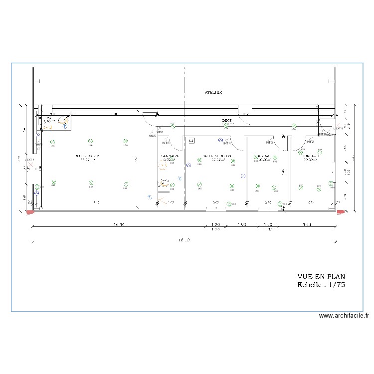 plan batiment. Plan de 0 pièce et 0 m2