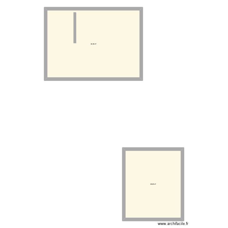 PlanSoan. Plan de 2 pièces et 135 m2