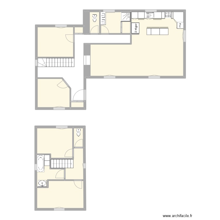 Plaisance 1. Plan de 12 pièces et 96 m2