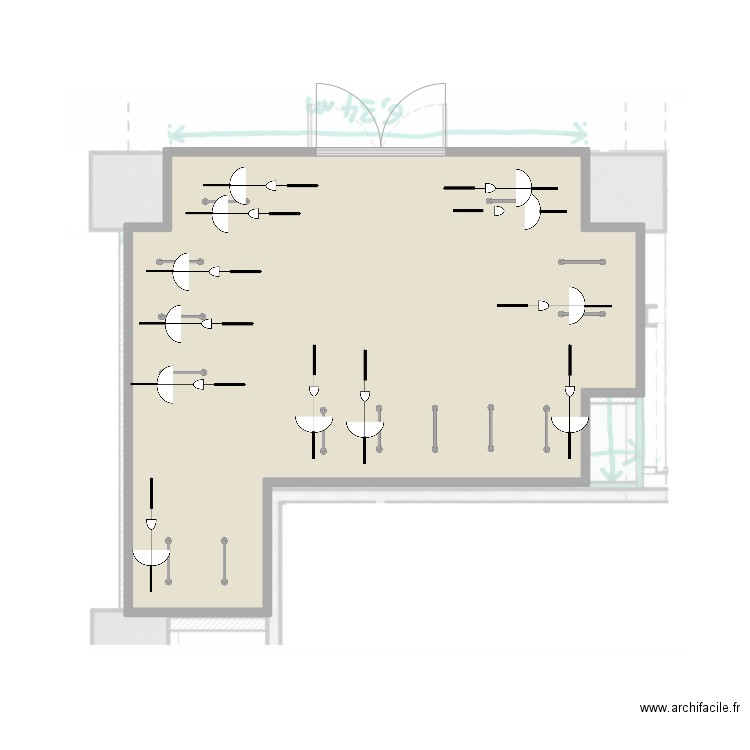 BETC OUEST V2. Plan de 1 pièce et 40 m2