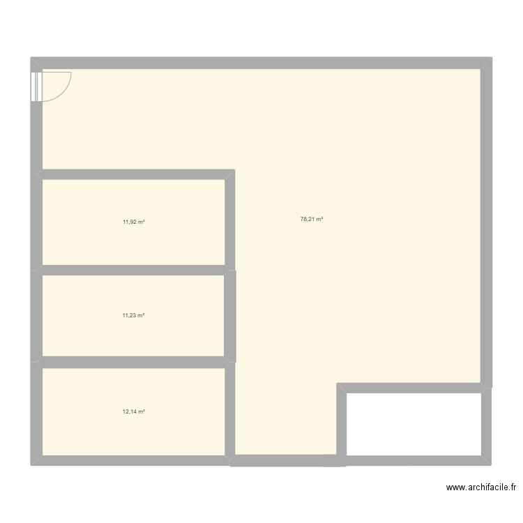 Maison. Plan de 4 pièces et 113 m2