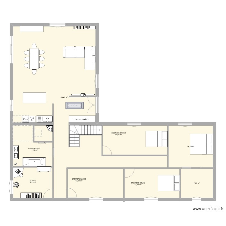 Kevin Berthier 1. Plan de 8 pièces et 167 m2