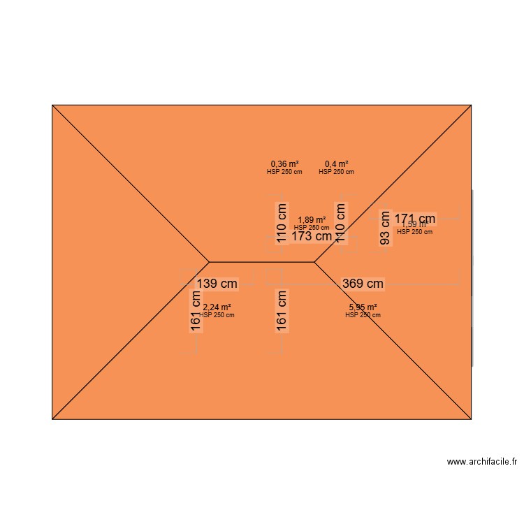 projet-2. Plan de 6 pièces et 12 m2