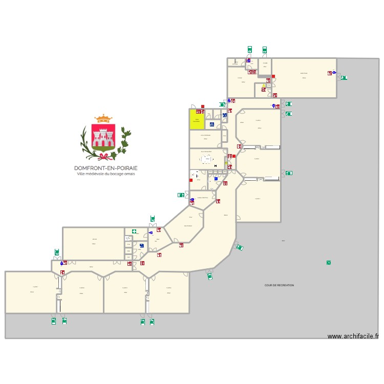 ECOLE BRASSENS BREEL. Plan de 39 pièces et 2597 m2