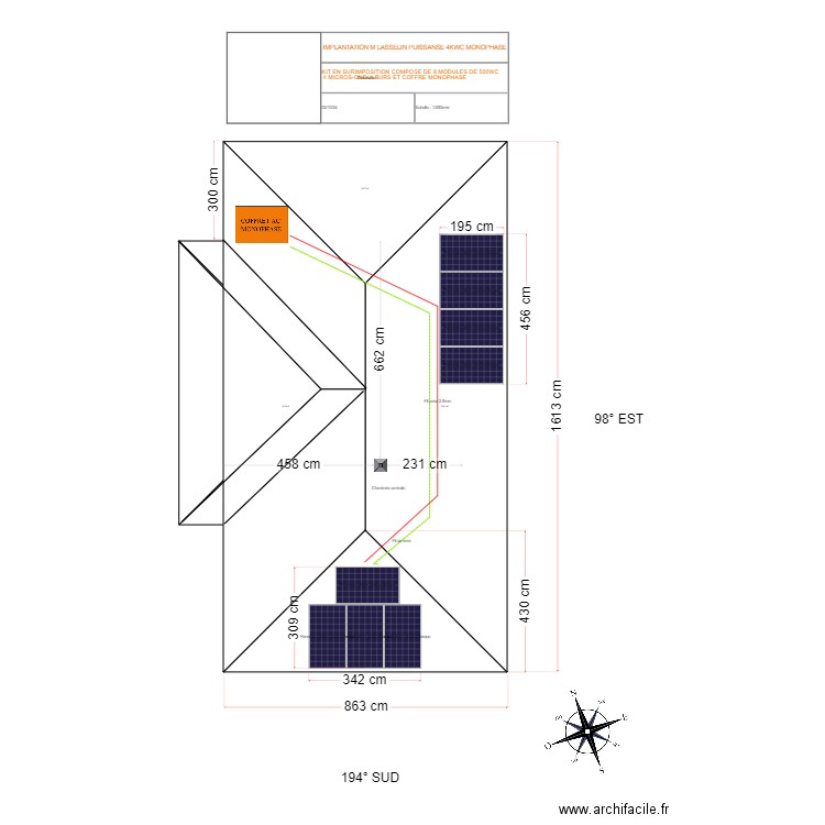 LASSELIN IMPLANTATION . Plan de 0 pièce et 0 m2