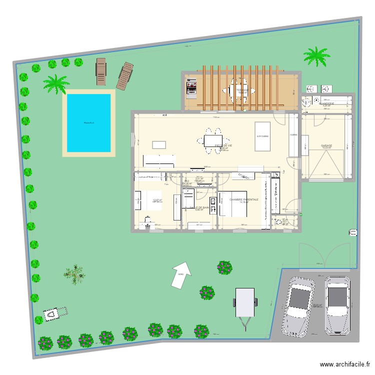 PLAN TEST 1. Plan de 11 pièces et 601 m2