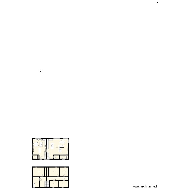 joey plan. Plan de 17 pièces et 219 m2