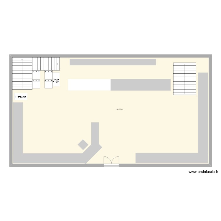 Larysa. Plan de 1 pièce et 181 m2