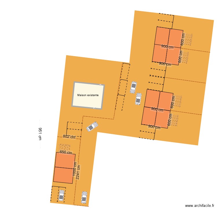 Projet 1. Plan de 1 pièce et 79 m2