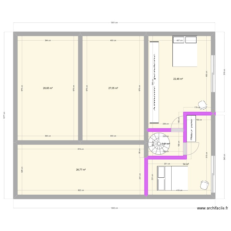 LOT19 MAI24. Plan de 6 pièces et 121 m2