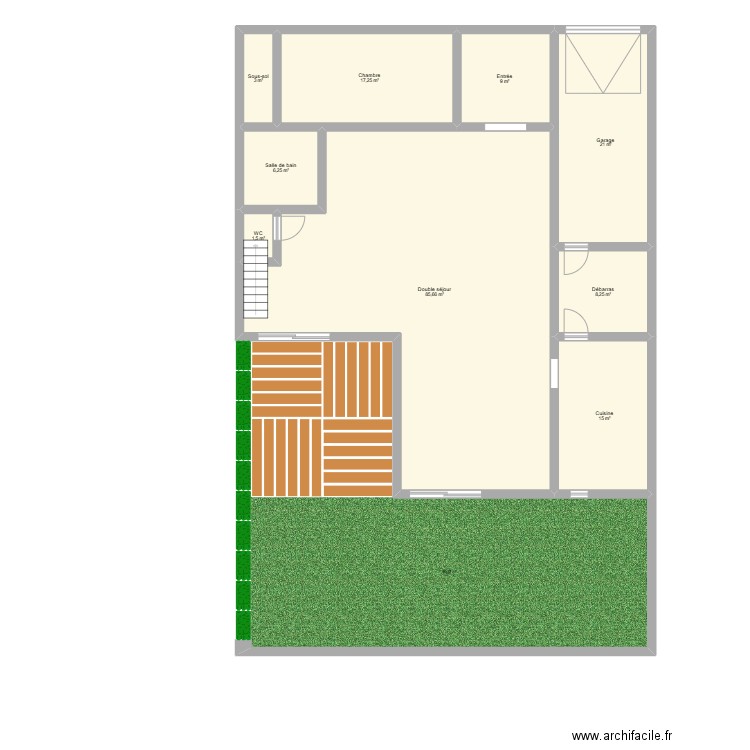 Idée maison 1. Plan de 9 pièces et 167 m2