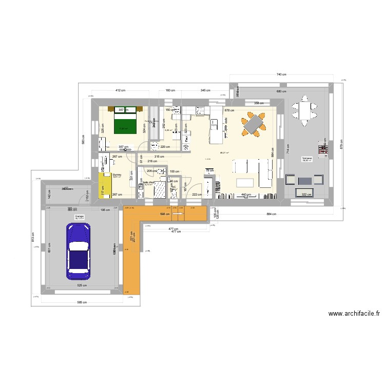 lot 30 dec 2. Plan de 9 pièces et 146 m2