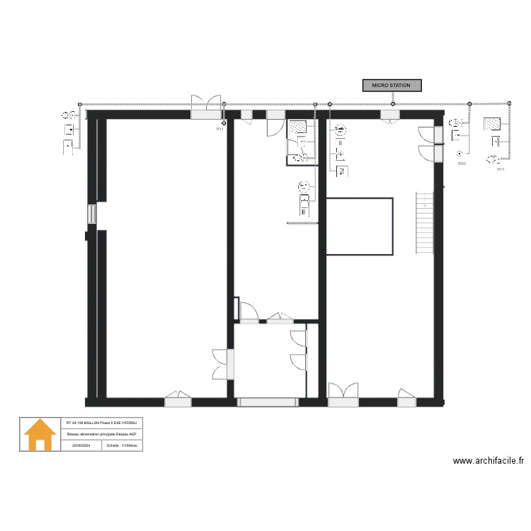 RT 24-190 Baillon Phase II EXE HYDRAU EU/EV. Plan de 0 pièce et 0 m2