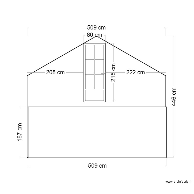 fazcade nord avant et apres menuiserie pvc blanche semi enterre 190 3. Plan de 0 pièce et 0 m2