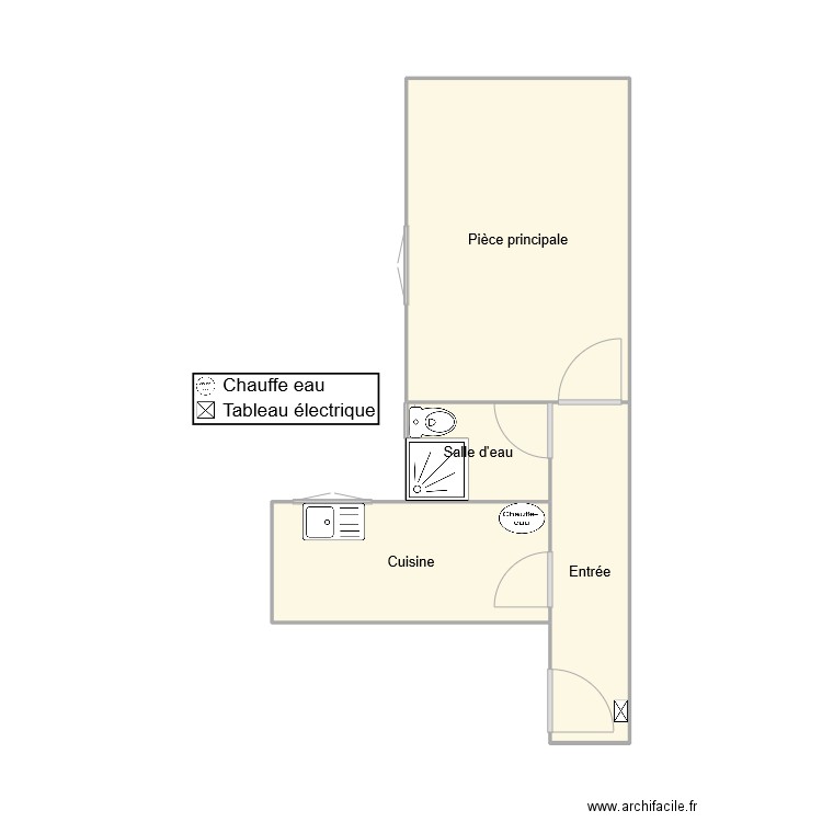 64 valmy 2. Plan de 4 pièces et 23 m2