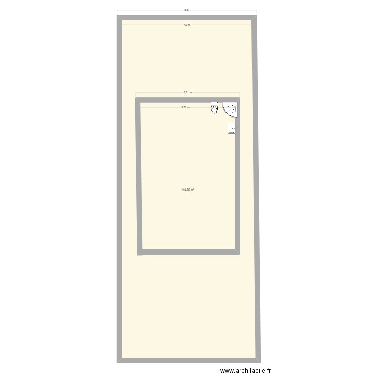 plan dcb. Plan de 1 pièce et 148 m2