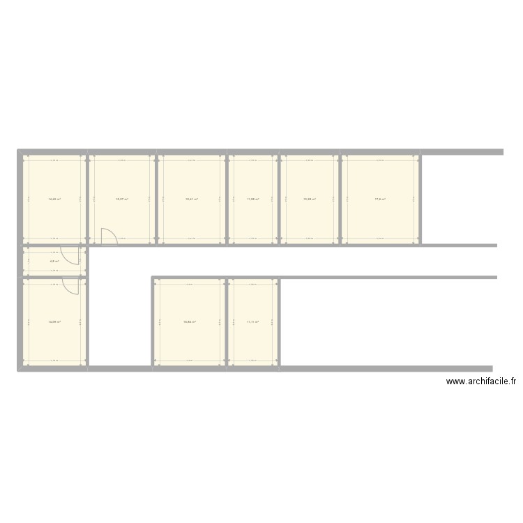 MECHERIA. Plan de 10 pièces et 133 m2