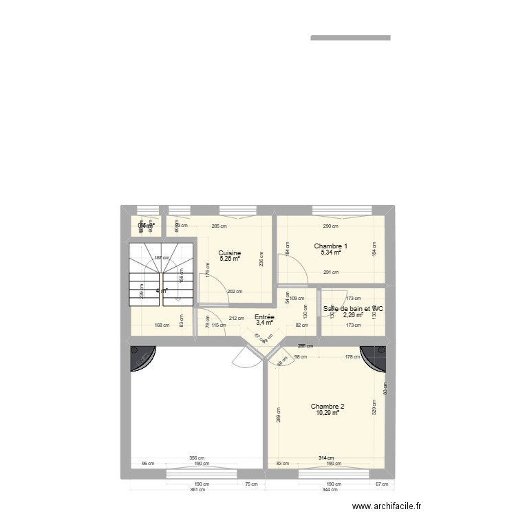 immeuble1 1er existant . Plan de 0 pièce et 0 m2