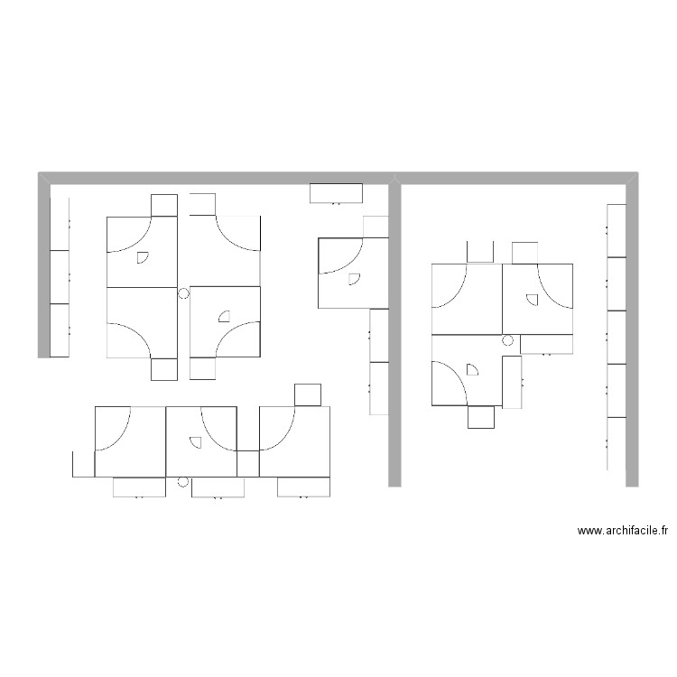 Open space RDM/Marketing. Plan de 0 pièce et 0 m2