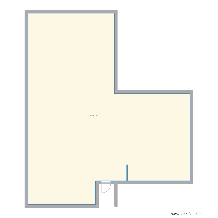 auboué. Plan de 1 pièce et 166 m2