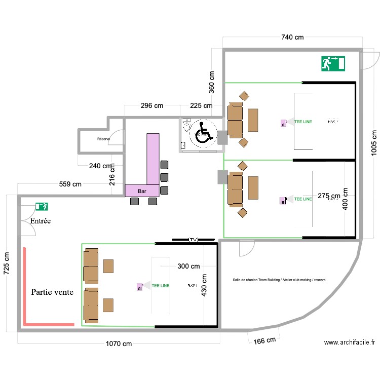 SWING HOUSE CHAMONIX. Plan de 4 pièces et 197 m2