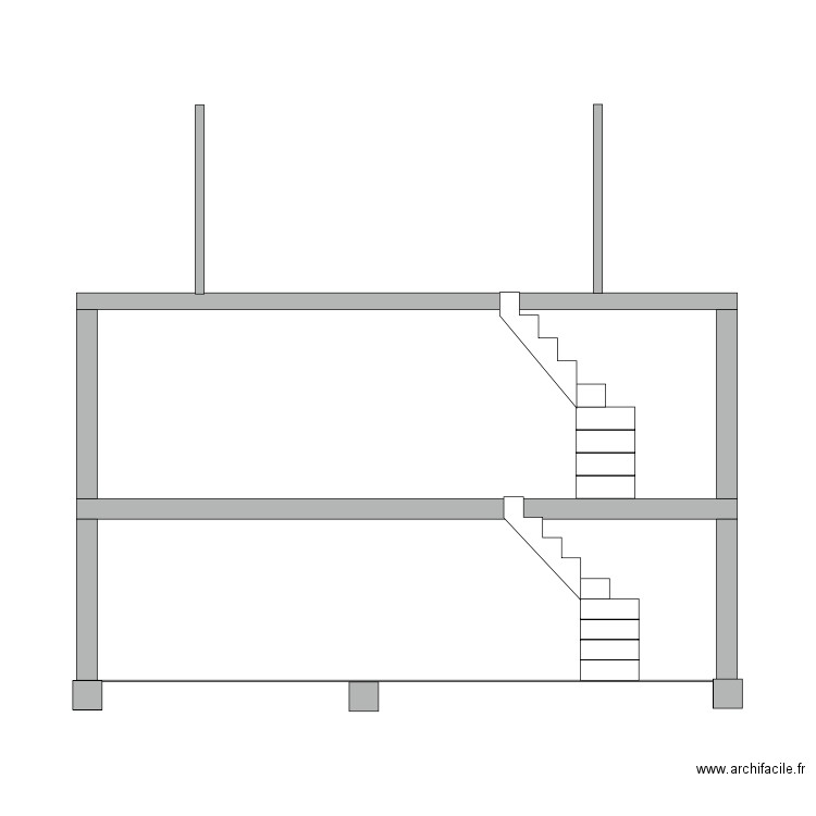 COUPE. Plan de 0 pièce et 0 m2