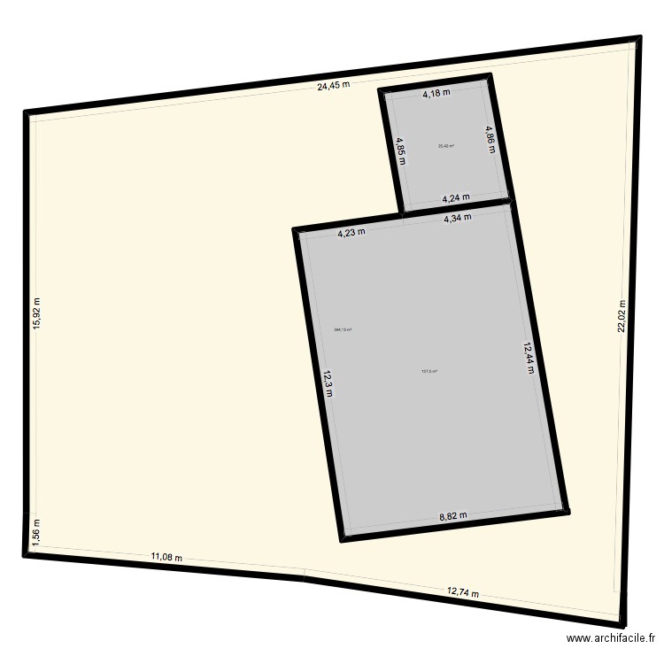 CAROLE DÉF. Plan de 3 pièces et 611 m2