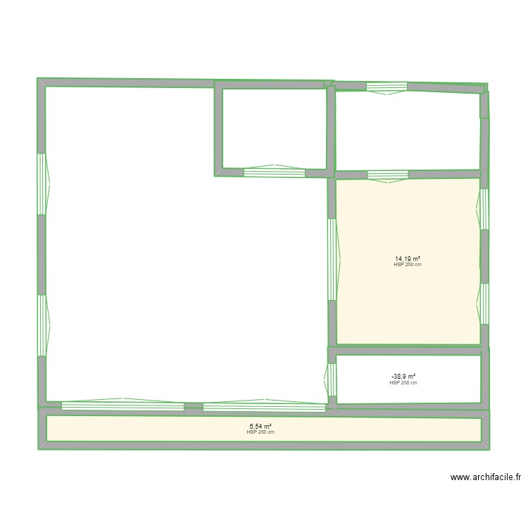 a construire aussi2. Plan de 3 pièces et 25 m2