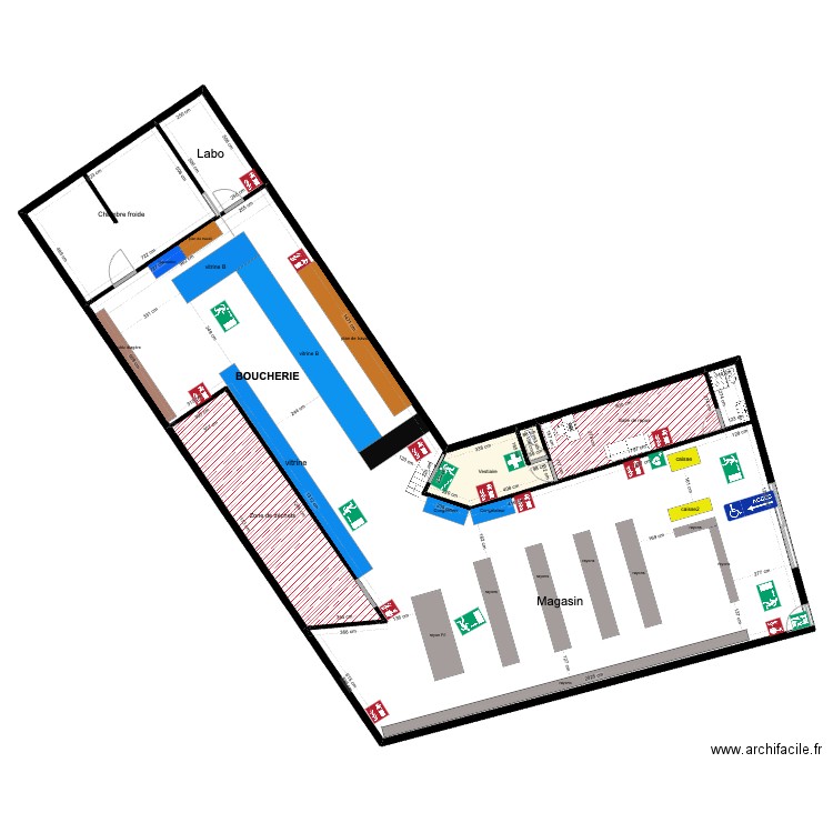 vrai plan comple 44. Plan de 7 pièces et 445 m2