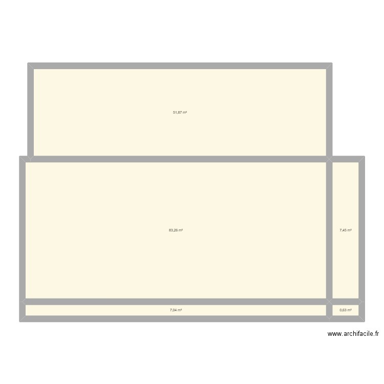 plan de construction fait par romane,. Plan de 5 pièces et 150 m2