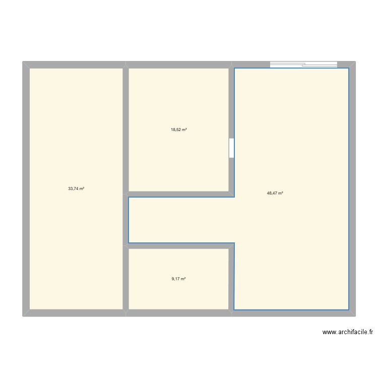 maison. Plan de 4 pièces et 110 m2