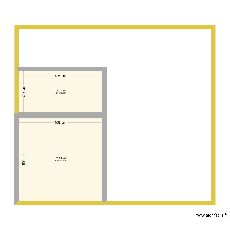 New-Plan. Plan de 2 pièces et 38 m2