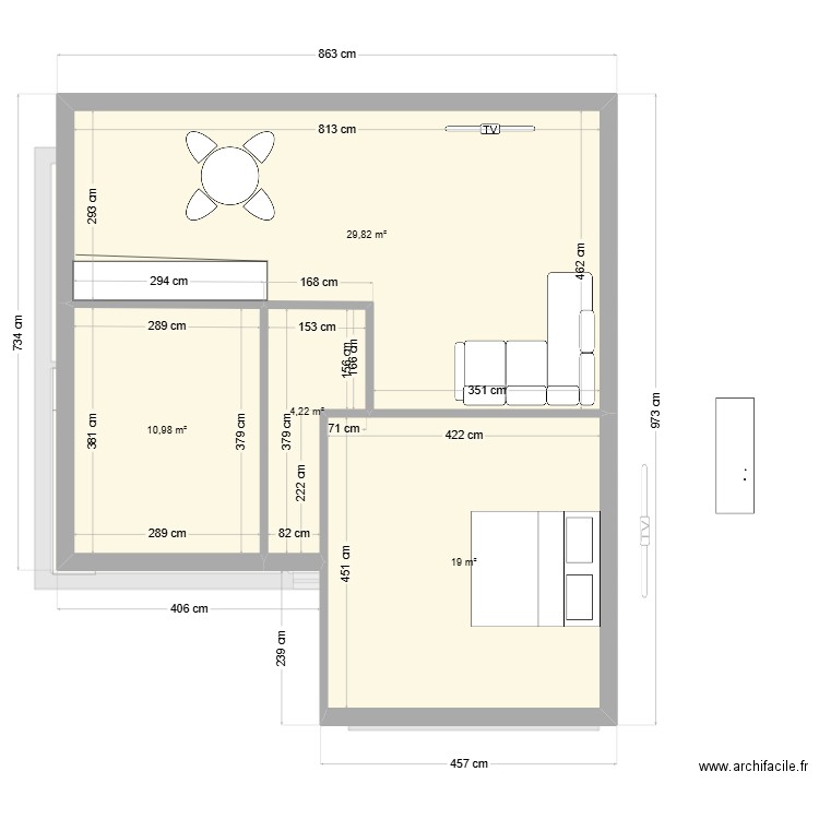 COLMAR. Plan de 9 pièces et 121 m2