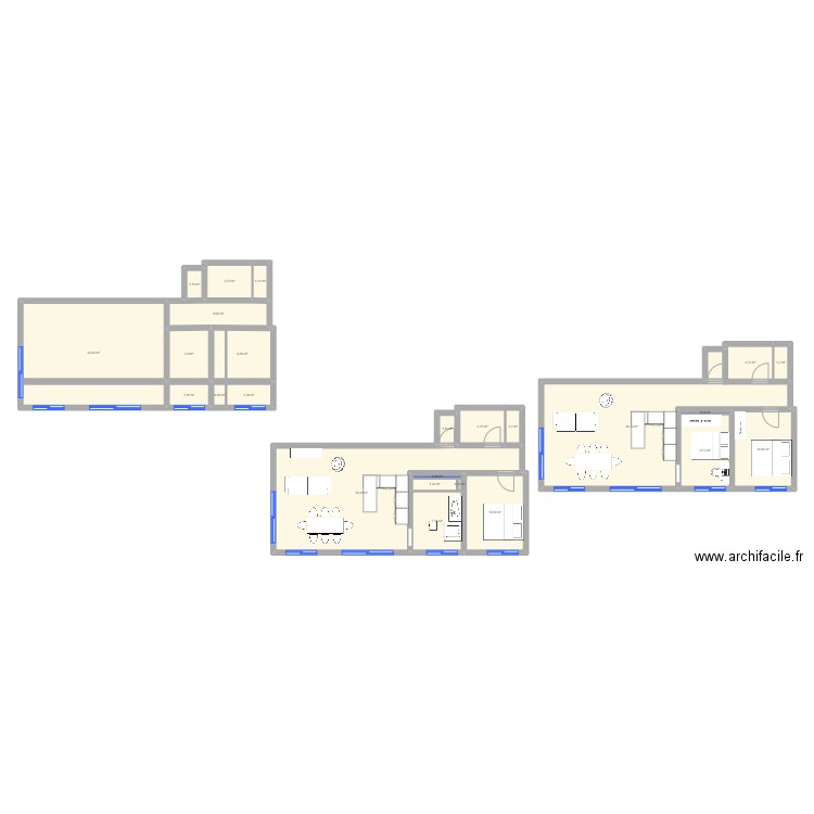 Lanterne. Plan de 25 pièces et 192 m2