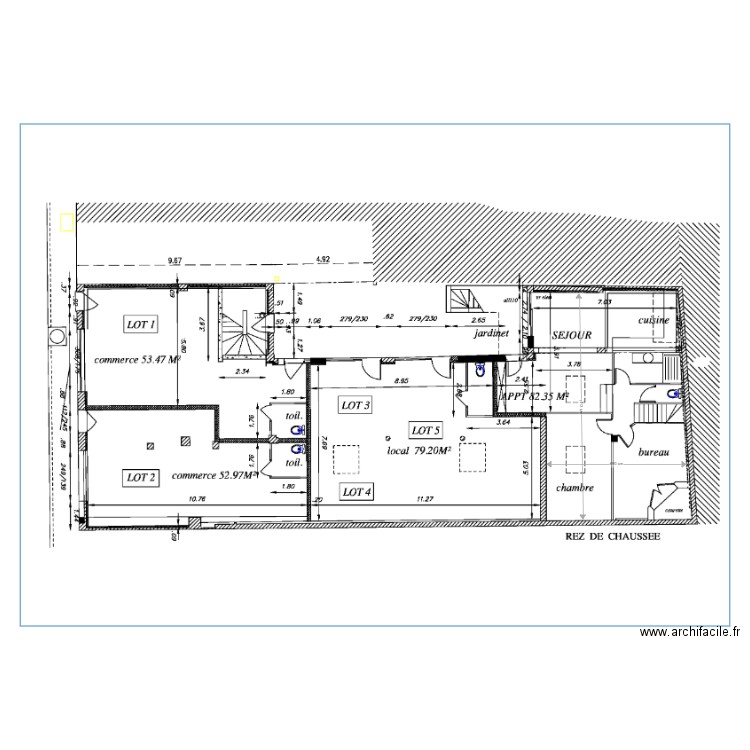 Ste Maxime cloisonnement. Plan de 0 pièce et 0 m2