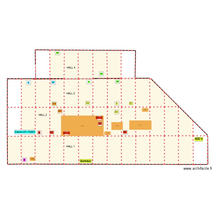 OIP. Plan de 33 pièces et 315 m2