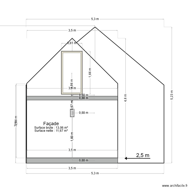 Coté studio. Plan de 0 pièce et 0 m2