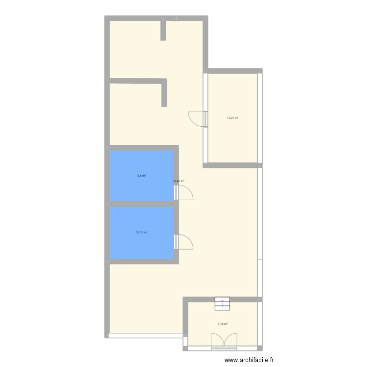 Laforêt. Plan de 5 pièces et 122 m2