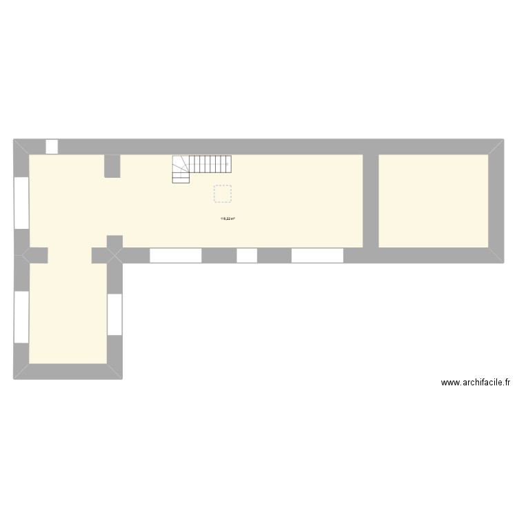 lanarvily. Plan de 1 pièce et 118 m2