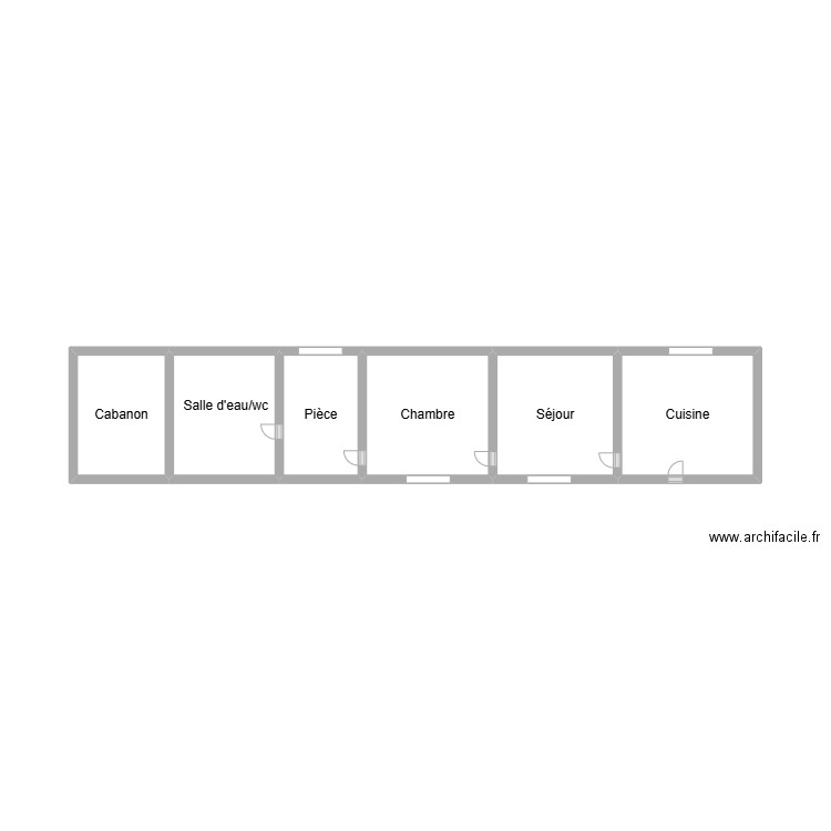 2025-02 SUCCESSION ROUDAUT MEAN. Plan de 6 pièces et 14 m2